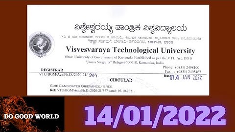 VTU UPDATE 2022, Candidates Grievance/s reg #vtu #vtunews #vtuupdates #DOGOODWORLD "DO GOOD WORLD"