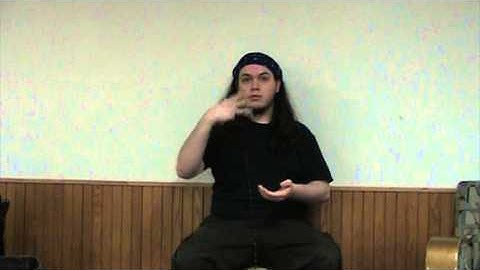Elijah Smith, ASL 101, Unit 2, Language background video, 3/17/2013