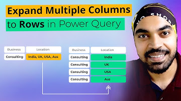 Expand Multiple Columns to Rows in Power Query - Solution