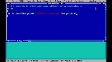 A c program to print your name on screen without using semicolon.