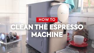 Clean your espresso machine