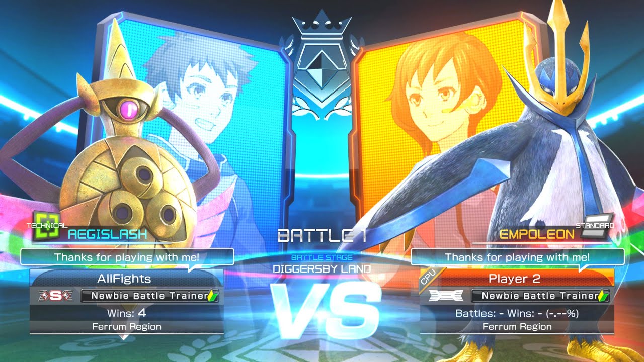 Aegislash vs Empoleon - Pokkén Tournament DX