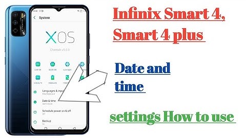 Infinix smart 4, smart 4 plus Date and time setting features || How to use
