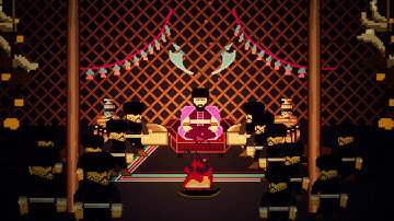 UruZ pixel art metroidvania cinematic intro