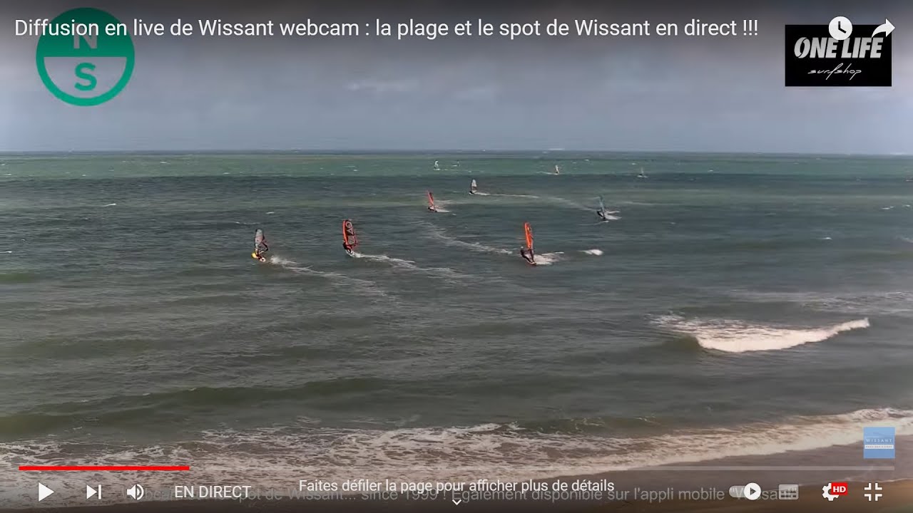Diffusion en live de Wissant webcam : la plage et le spot en direct !!!