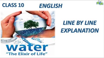 ELIXIR OF LIFE II CLASS 10 II LINE BY LINE EXPLANATION II 1ST LANGUAGE ENGLISH KSEEB II THE TUTOR
