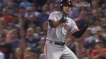 SF@SD: Blanco plates Panik with an RBI single to left
