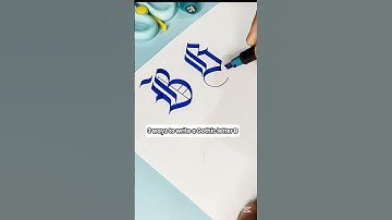 3️⃣ ways to write a Gothic letter B ✍️ #calligraphy #art #gothic