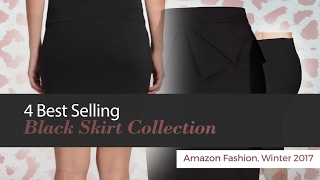 4 Best Selling Black Skirt Collection Amazon Fashion, Winter 2017