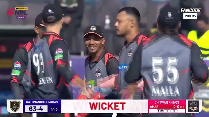 Chitwan Rhinos Vs Kathmandu Gurkhas NPL 2024 Highlights