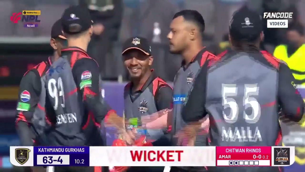 Chitwan Rhinos Vs Kathmandu Gurkhas NPL 2024 Highlights