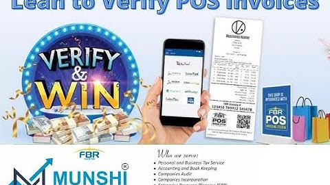#Munshi - How to Verify Point of Sale (POS) Invoices through Tax Asaan.