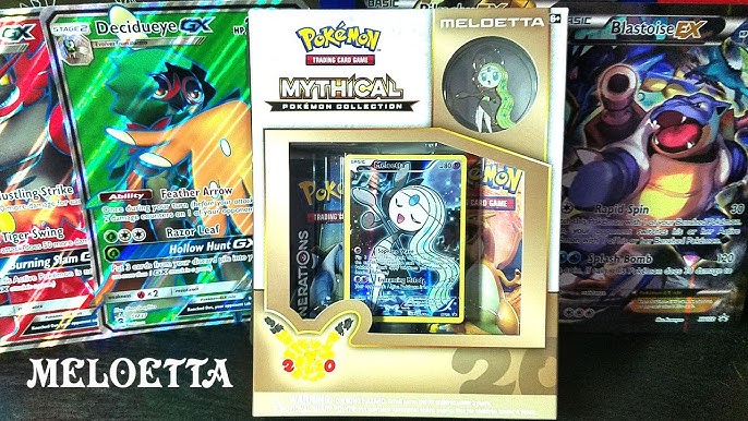 Pokemon TCG  Meloetta Mythical Pokemon Collection Unboxing