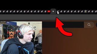 xQc Almost Dies Closing His 1000 Tabs