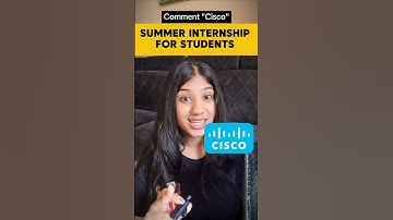 Want to work at Cisco in 2025? SDE Internship is LIVE! 🌍 Apply today🔥 #Cisco #Internship