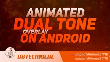 How To Make Animated Dual Tone Stream Overlay On Android || Overlay Like Mortal And Scout || HINDI