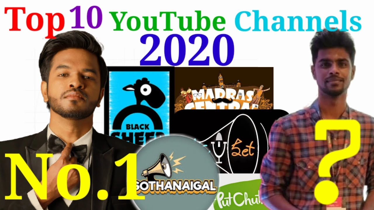Top 10 Youtube Channel in TamilNadu Most popular Channels in 2020