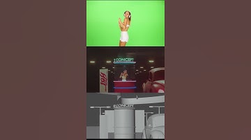 before and after green screen video in blender 2.9 #vfx #donjazzyshortschallenge