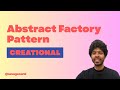 Abstract Factory Pattern in Java | Families of Objects | Creational