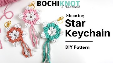 12 Days of Macrame Christmas: Shooting Star Keychain 🌠 (Day 2/12)