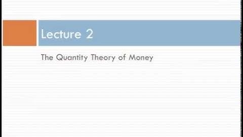 Intermediate Macroeconomics: Chapter 4 Lecture 2