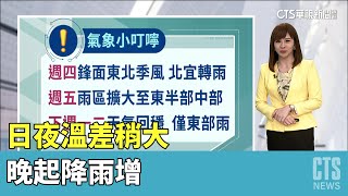 白天舒適 日夜溫差稍大 晚起降雨增｜華視生活氣象｜華視新聞 20230329