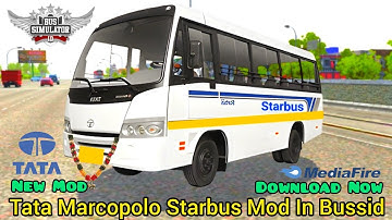 #bussid #bussidmod #bussidnewmod #tata Tata marcopolo bus mod in bussid | Tata school bus mod bussid