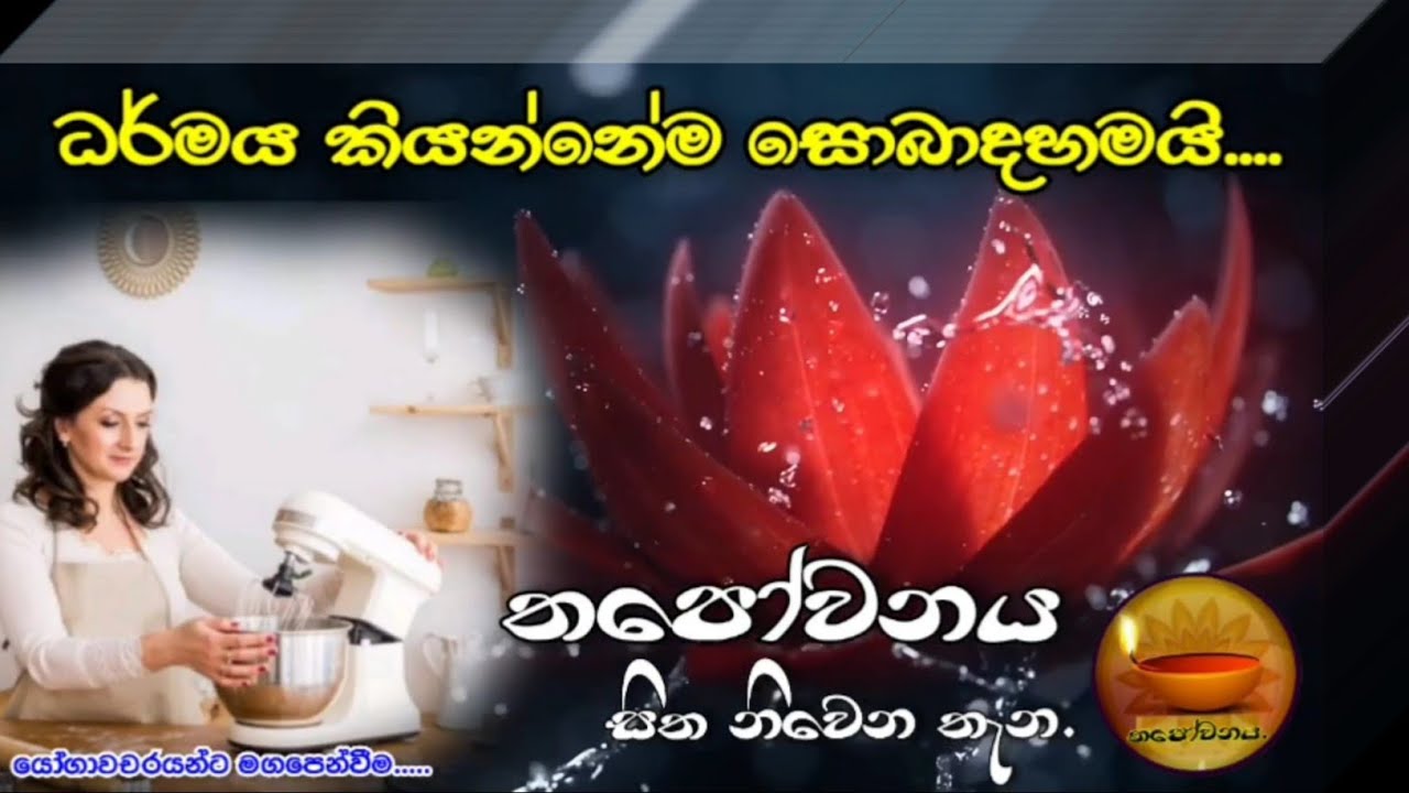 ශ්‍රද්ධාවන්ත ගෘහණිය ධර්මය දකියි #Thapowanaya සිත නිවෙන තැන 🙏