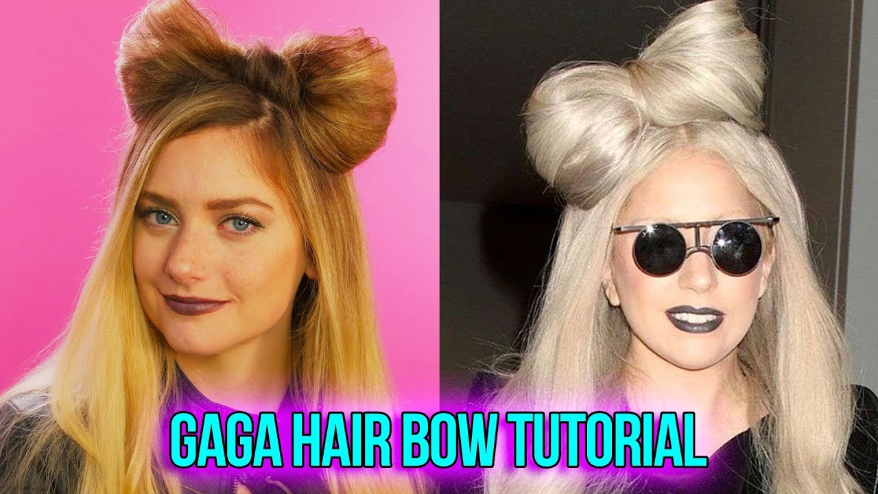 Lady Gaga Hair Bow | Updos | Cute Girls Hairstyles - YouTube