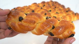 How To Make Raisin Twisted Bread | So Soft And Fluffy