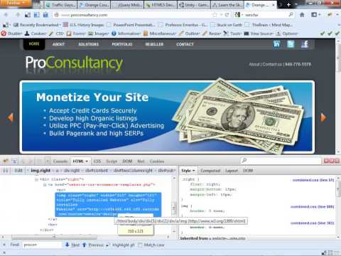 Analyze HTML and CSS using Firebug