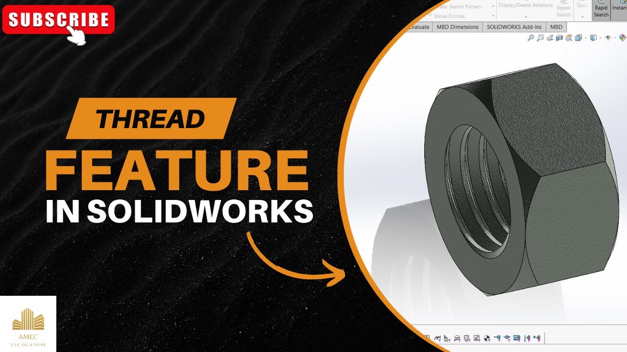 Solidworks File With Decreasing Thread Your SOLIDWORKS Threads Are Wrong - Here's Why - YouTube