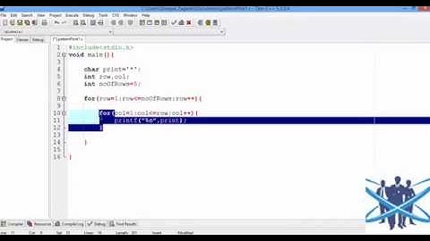 program to print triangle