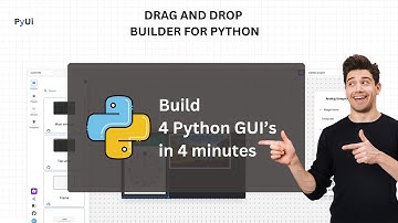 Build 4 python GUI apps in 4 minutes | PyUiBuilder tutorial | Tkinter tutorial