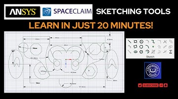 How to use Sketch tools in Ansys Spaceclaim| Learn preparing drawings in Ansys Spaceclaim