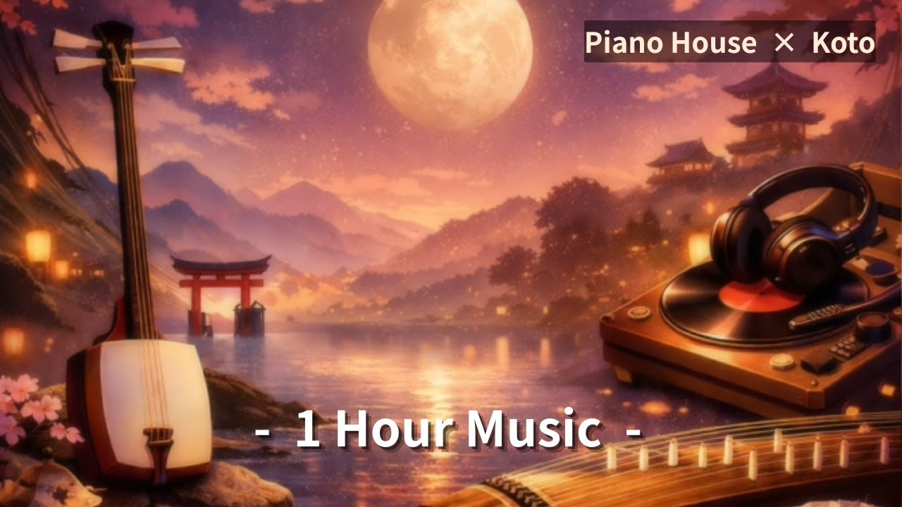 Piano House × Koto | Bright & Uplifting Japanese Fusion | 1 Hour Music