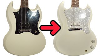ギブソンメロディーメーカーSGを改造 gibson melody maker sg mods  