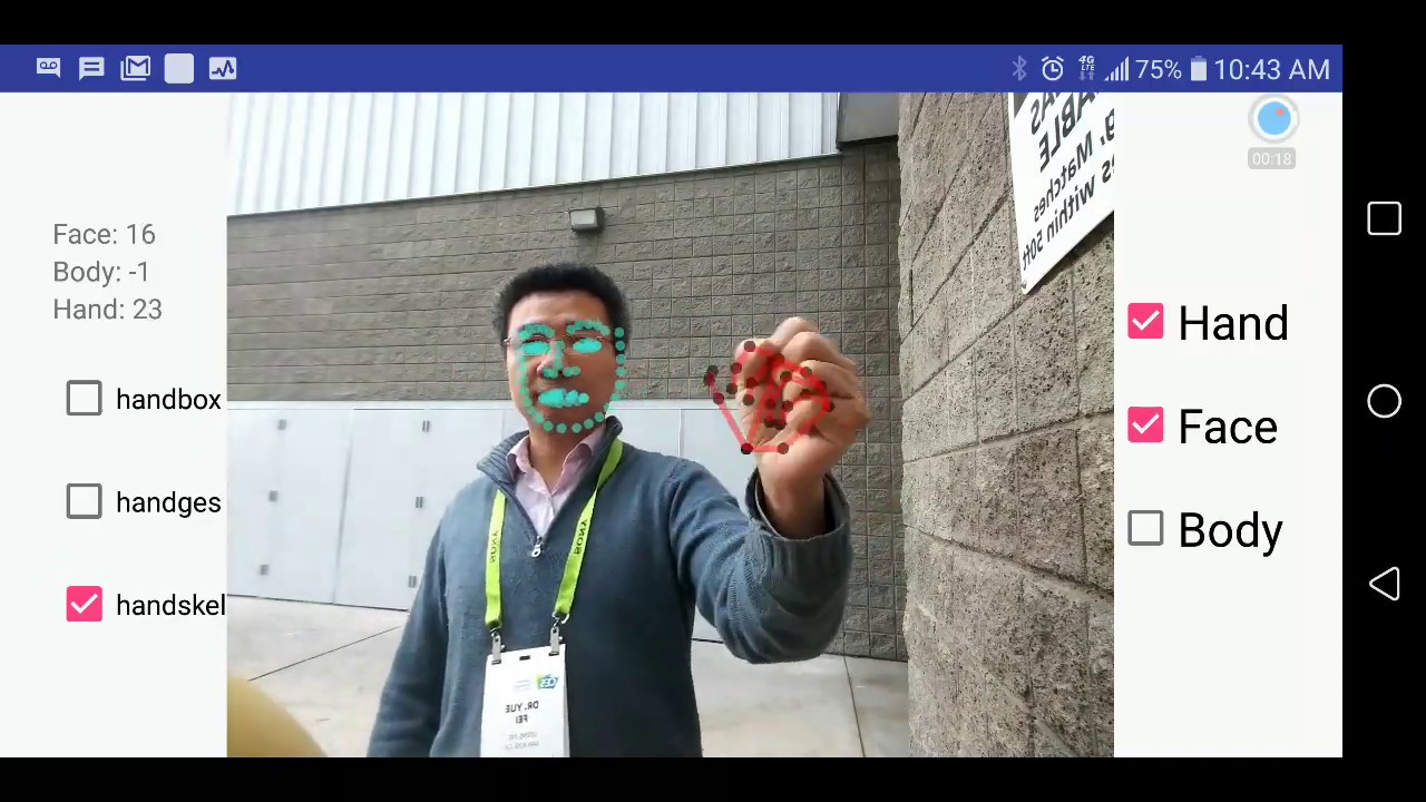 uSens RGB camera based 3D Hand Tracking and Face Tracking technology