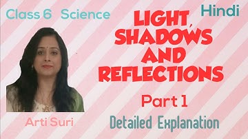 CLASS 6 SCIENCE CH-11 LIGHT,  SHADOWS  AND REFLECTIONS (PART 1) |ARTI SURI|