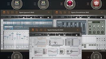 Apps Egoist [x3] DrumComputer [x2] Aparillo FACenvolver Cyclop HouseMarkI HQ (iPad5 - Zé Osório)