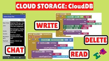 MIT App Inventor 2 Cloud Storage: CloudDB and a Chat App