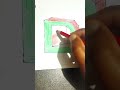 ✍️ Easy 3D Letter D Drawing with Shadow | Pencil Art Tutorial for Beginners #shorts