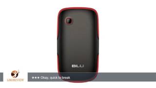 BLU Q170T Samba TV Unlocked Dual SIM Quad-Band GSM Phone (Black/Red)