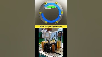 Wire Wrapping Machine - Working Mechanism ⚙️🔧#3ddesign #cadcam #solidworks #wire #wrapping #machine