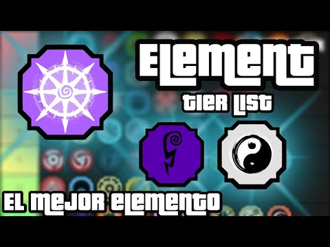 (Nuevo) Tier List Actualizado - Los Mejores Elementos/Element de Shindo Life  