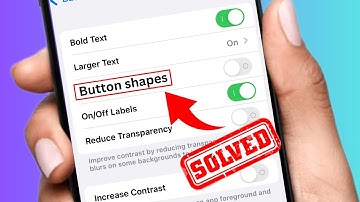 How to turn off button shapes in iPhone | Turn off button shapes | Disable button shapes in iPhone |