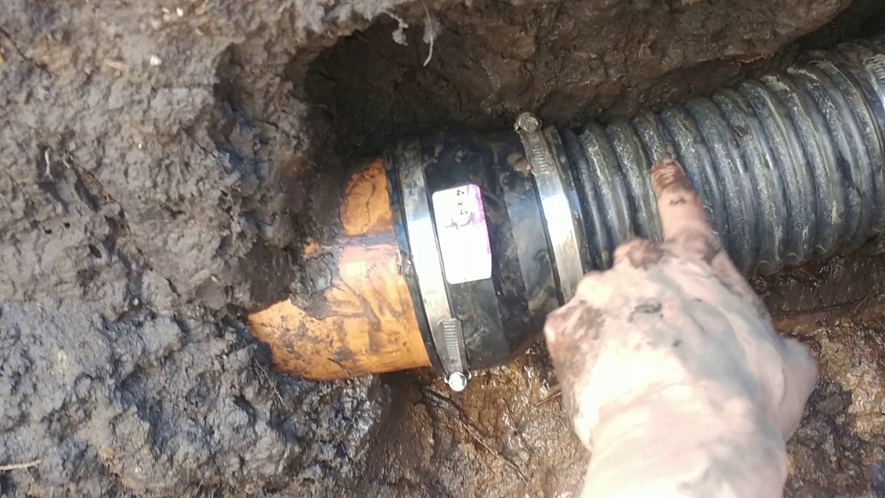 How To Fix A Broken Clay Field Drainage Tile Youtube