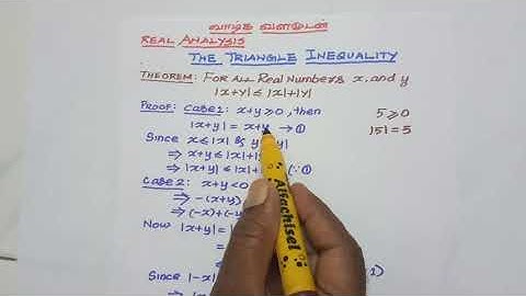Real analysis | Triangle inquality