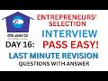 Akshaya Entrepreneur Interview Day 16 🔥 | Last Minute Revision | Final Interview Preparation