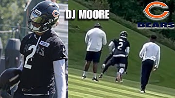 Chicago Bears 2023 Training Camp: DJ Moore is a CHEAT CODE in 1on1’s 😳 DESTROYING DB’s in Drills ..